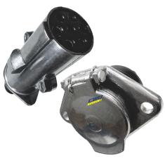 Conjunto Tomada De Engate Fixa E Móvel 7 Polos  Dni 8324