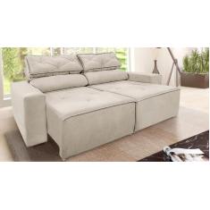 Sofá retrátil e reclinável 2 lugares, 1,80m, com molas Bonnel e espuma