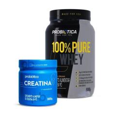Kit Whey Concentrado Pure + Creatina Pura Monohidratada 300g- Probioti