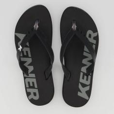 Chinelo Kenner RED Preto e Cinza-Masculino