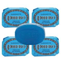 Kit 4 Sabonete Phebo Granado Frescor da Manhã Glicerina Base Vegetal e