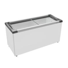 Freezer horizontal tampa de vidro 491l nf55 - metalfrio