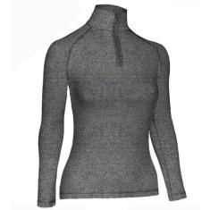 Blusa Segunda Pele Feminina Ultra Go Ahead Inverno Cinza