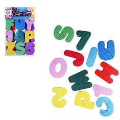 Letras e Números em Eva, Evamax, 8 cm, 36 Peças Coloridas