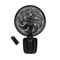 Ventilador de Parede Mallory Smart Control – Controle Remoto, Oscilação Direcionada, Potência de 140W, Sistema Smart Swing, Hélice de 15 Pás – Preto/Grafite - 127V
