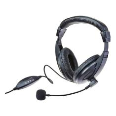 Fone De Ouvido Headset Giant Usb Multilaser - Ph245 Cor Preto PH245