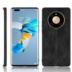 Capa adequada para Huawei Mate 40 Pro, capa de celular estilo couro, proteção robusta 360° protege seu telefone capa de cor retrô para Huawei Mate 40 Pro