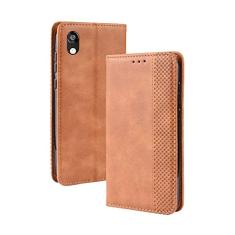 Capa para Huawei Honor 8S, capa flip carteira de couro para Huawei Honor 8S, capa magnética retrô para celular, capa carteira de telefone com compartimentos para cartões