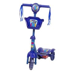 Patinete Infantil 3 Rodas Turma Do Problems Cestinha Radical - Toys 2U