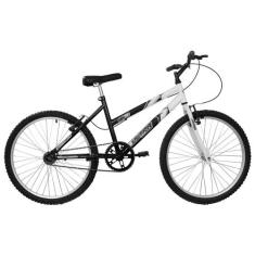 Bicicleta Aro 24 Ultra Bikes Bicolor Feminina sem Marcha, Preto, Aro 2