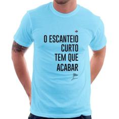 Camiseta O escanteio curto tem que acabar - Foca na Moda, Azul bebê, G