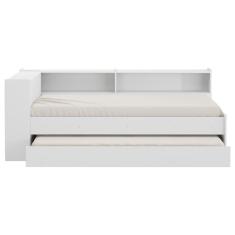 Bicama com Prateleira e Baú para Colchão 190cmx80cm Branca