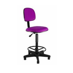 Cadeira Caixa Alta Preto  Balcão  Portaria  Recepção  Supermercado var