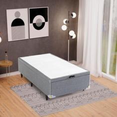 Base Box Baú Solteiro 88x188x35cm Merida Cinza Herval