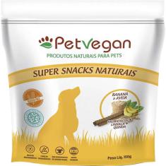 Petisco PetVegan para Cães Adultos Sabor Banana e Aveia - 150g