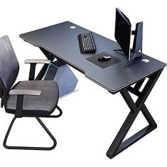 Mesa de computador Mesa de escritório em casa Mesa de laptop de estilo moderno para escritório em casa Mesas de escritório e estações de trabalho com moldura preta Mesa de estudo industrial,