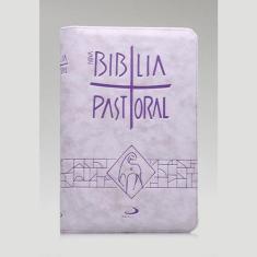 Bíblia Sagrada Pastoral Média Zíper Lilás - PAULUS