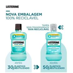 Antisséptico Bucal Listerine Zero 500ml, 1, Menta Suave, 500ml