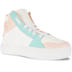 Tenis Cano Alto Feminino Confortavel  A123 - Takata, Color branco, 37