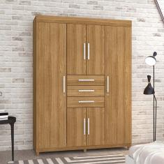 Guarda Roupa 6 Portas Capitiva Nature