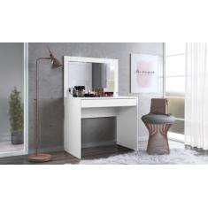 Penteadeira Camarim Com Espelho E Led Atraente - Demóbile, Branco