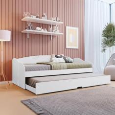 Bicama solteiro Liz Branco - Conquista Móveis