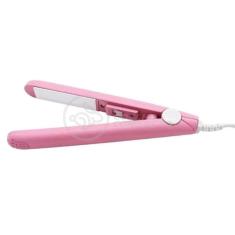Mini Chapinha Prancha Portátil 17Cm Bivolt Profissional Rosa