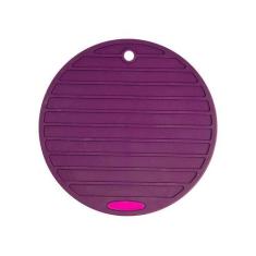 Descanso para Panela em Silicone Redondo Moda do Chef