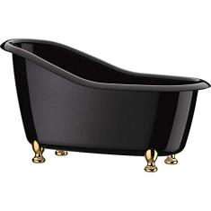 Kit C/3 Banheiras Beauty Preta Poliestireno 1 Litro 25cm