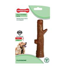 Brinquedo para cachorro mordedor super resistente Odontopet Durabone Tronco sabor menta Mordida Forte Cães até 15 Kg