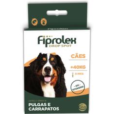 Antipulgas e Carrapatos Ceva Fiprolex Drop Spot de 4,02 mL para Cães Acima de 41 Kg - 1 Unidade
