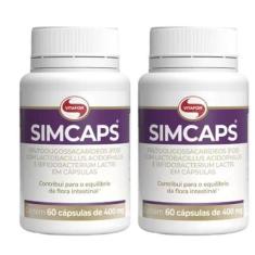 Simcaps Kit 2X 60 Cápsulas - Probióticos Para Equilíbrio Da Flora Inte
