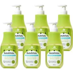 6UN Sabonete Liquido Bebe Vida Cha de Camomila 200ml Davene