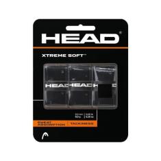 HEAD Fita unissex para adultos 12 XtremesoftTM HEAD Xtreme Soft Racquet Overgrip com aderência para raquete de tênis, pacote com 3, preto, pacote EUA