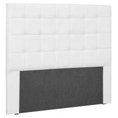 Cabeceira Estofada Cama Box Casal Queen Size 160cm Branco