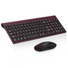 cimetech EasyTyping KF10 Combo teclado e mouse sem fio, [teclas de interruptor de tesoura silenciosas] [Teclas que economizam trabalho] Teclado e mouse de computador sem fio ultrafino, configuração
