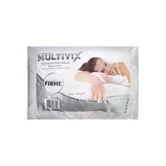 Travesseiro de Poliéster Multivix Macio Suporte Firme com Capa Matelada 50cm x 70cm - Branco: Conforto e Suporte Perfeito