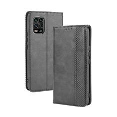 Capa para XIAOMI Mi 10 Lite, capa flip carteira de couro para XIAOMI Mi 10 Lite, capa magnética retrô para telefone, capa carteira com compartimentos para cartão