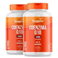 Biogens kit 2x coenzima q10 100mg, 30 cápsulas, coq-10, ubiquinona