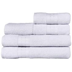 Jogo De Banho Toalhas Magic 100% Algodão 5 Peças - Branco