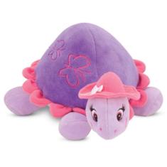 Tartaruga de Pelúcia Nina Lilás 40 cm Antialérgica