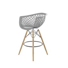 Banqueta para Sala de Jantar Web Pp Dsw Cinza Brasão