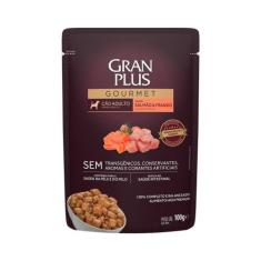 Ração Úmida GranPlus Gourmet Sahcê para Cães Adultos Sabor Salmão e Fr