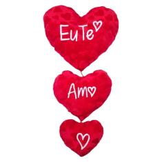 Pelúcia 3 Corações Pendentes 60 X 28 Cm