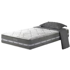 Colchão Solteiro King Molas Ensacadas Miami 96x203x22cm Cinza Zidi