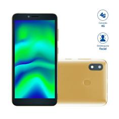 Smartphone Multilaser F Pro 2 32 GB + 1GB RAM 4G Tela 5.5 Câmera Traseira 8 MP + 5MP Câmera Frontal Processador Quad Core Dourado - P9153