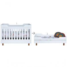 Berço Multiuso Mood Branco + Colchão Incluso