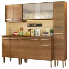 Cozinha Completa Madesa Emilly Fast Com Balc o, Arm rio Vidro
