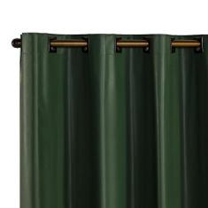 Cortina Blackout PVC corta 100 % a luz 2,80 m x 1,60 m Verde - Bella V