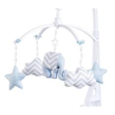 Móbile para berço musical e giratório Elefantinho Azul